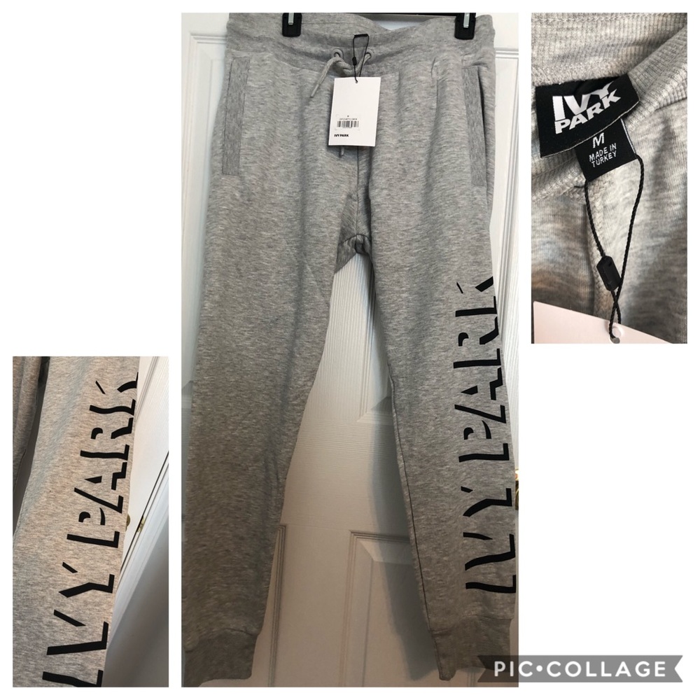 IVY PARK gray logo sweatpants